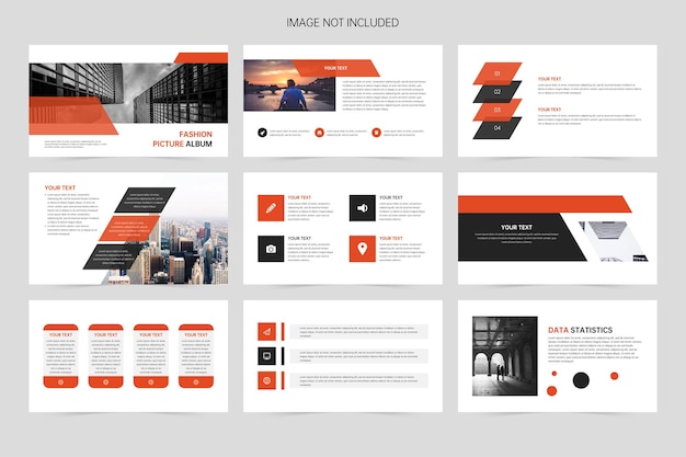  Business minimal slide presentation template