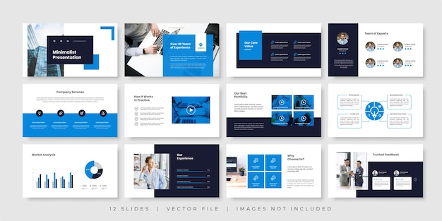 Business minimal slides presentation template