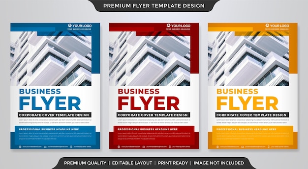 Business minimalist flyer template