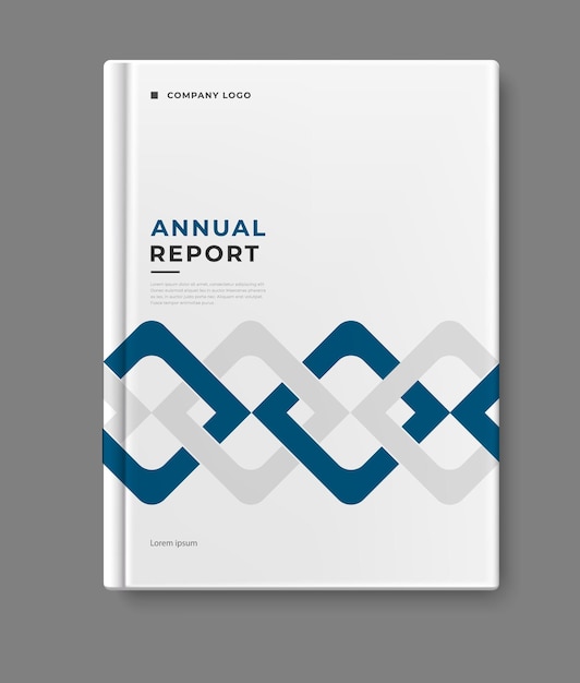 Vector business modern annual report cover book design