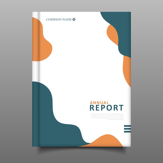 Business modern annual report cover book design