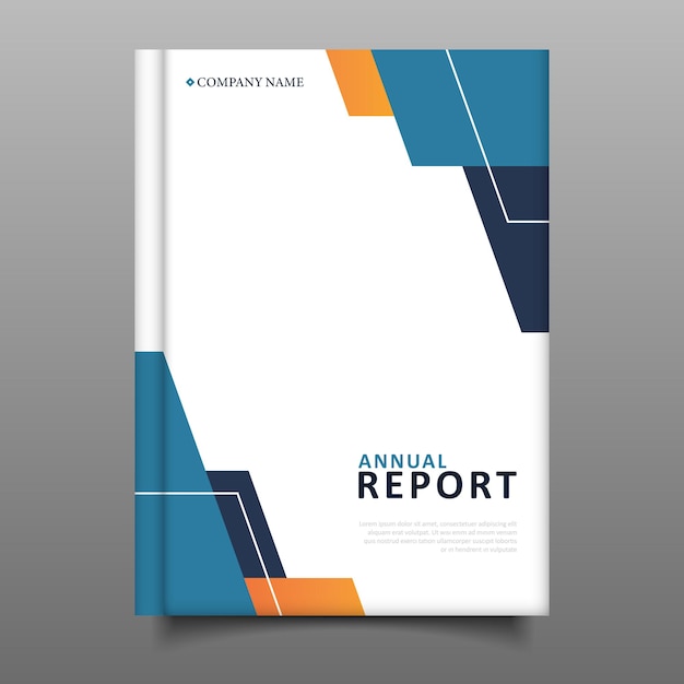 비즈니스 현대 연례 보고서 표지 책 디자인