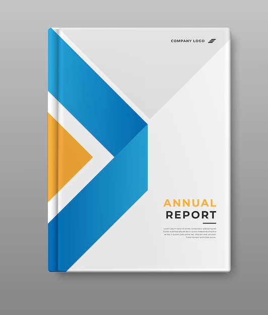 ビジネス モダンな年次報告書の表紙の本のテンプレート デザイン