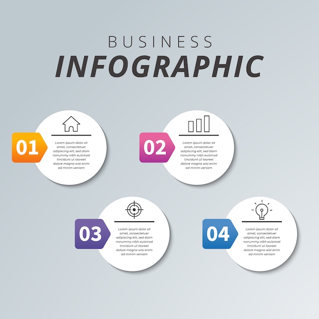 Vector business modern infographic