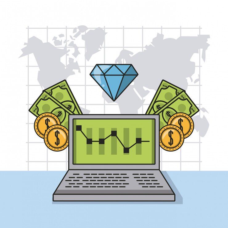 Vector business money and investments