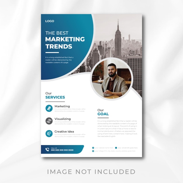 Business multipurpose flyer design and brochure cover template