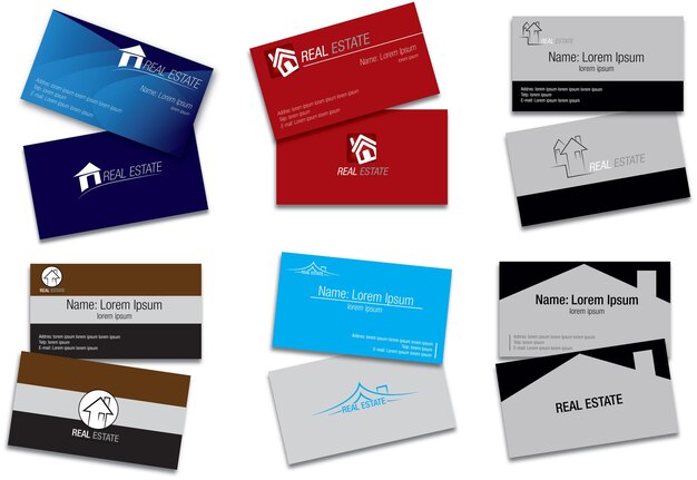 Vector business name card business website