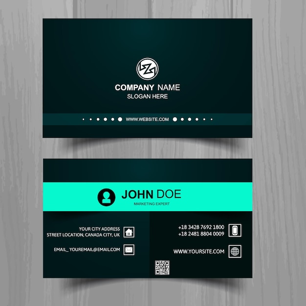 Business name card template