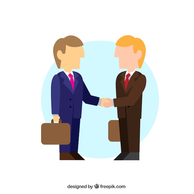 Vector business negotiation