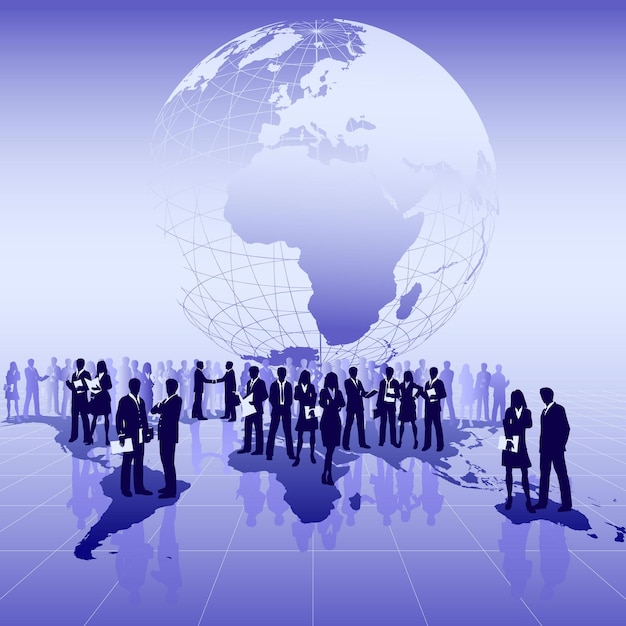 business network with people