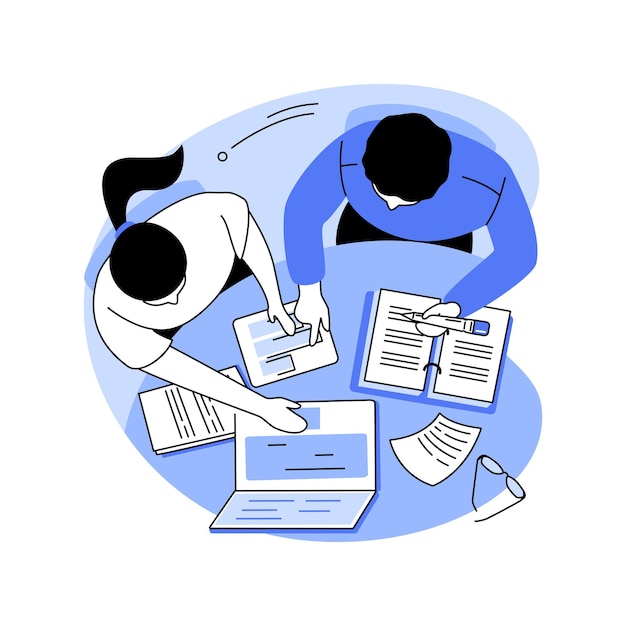 Business objectives isolated cartoon vector illustrations