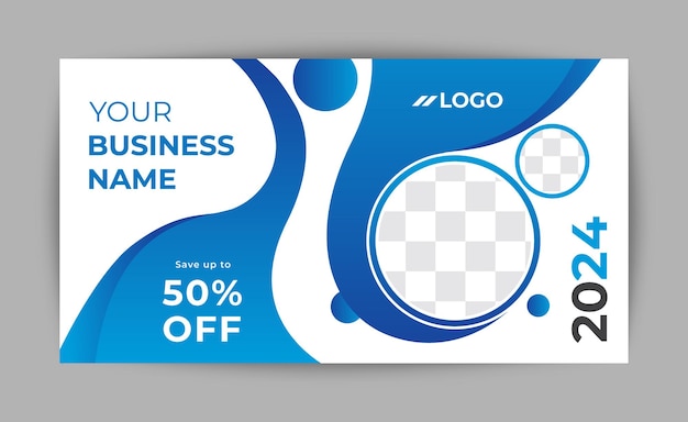 Business office banner business promotion template Vector