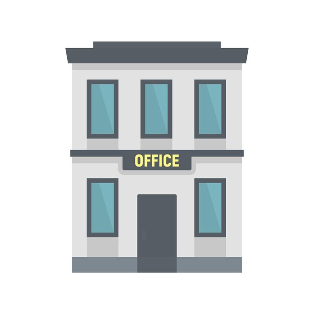 Vettore icona dell'ufficio commerciale illustrazione piatta dell'icona vettoriale dell'ufficio commerciale per il web design
