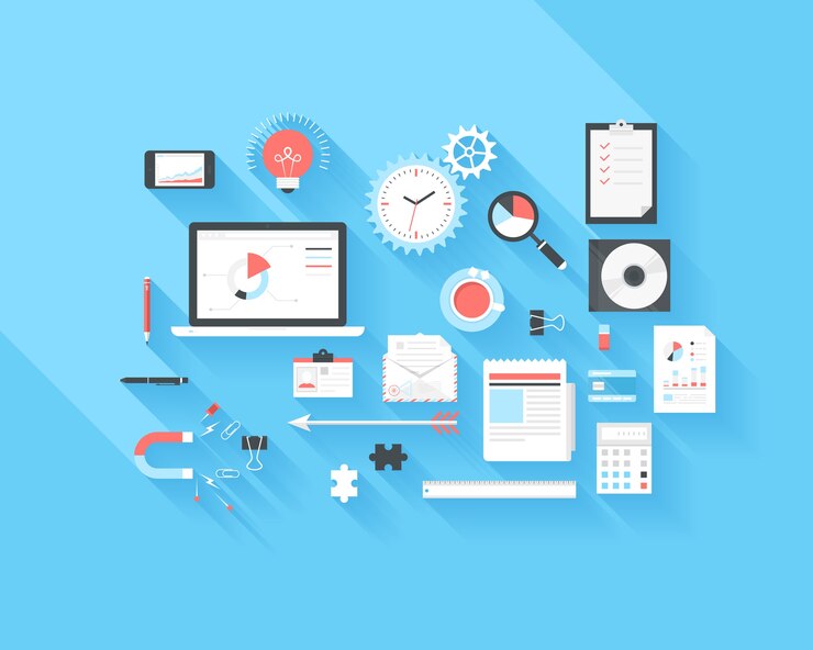 Vector business and office icons