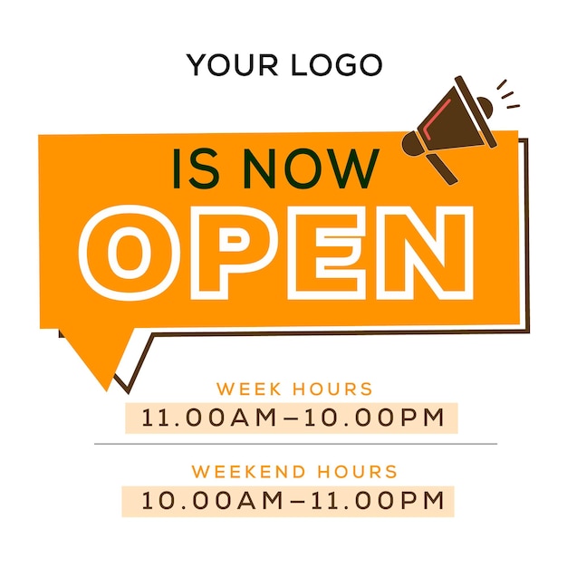 Vector business opening hours