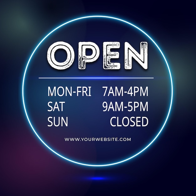 Vector business opening hours