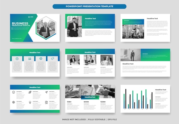 비즈니스 또는 회사 프로필 Powerpoint 프레젠테이션 템플릿 또는 비즈니스 프레젠테이션 템플릿