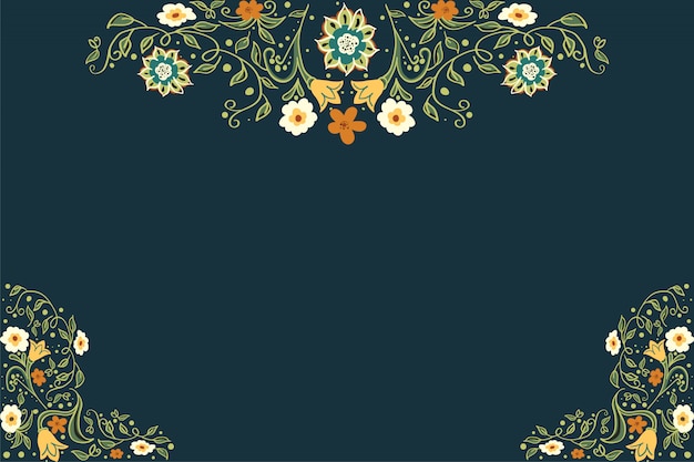 Vector business or other event painted floral background