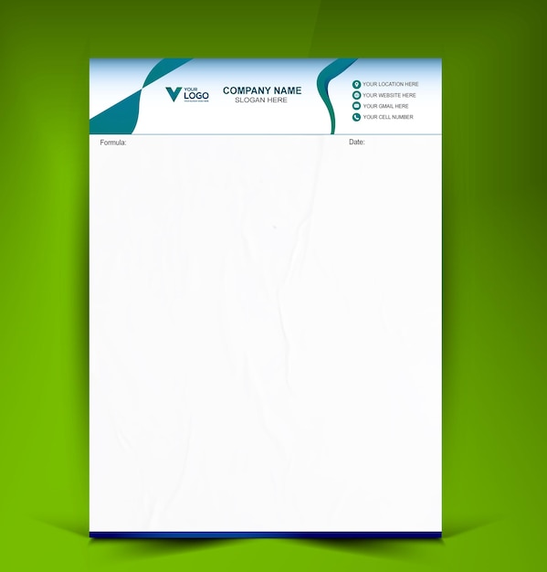 Vector business pad design template