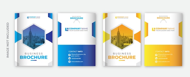 Business pagina copertina brochure copertina design