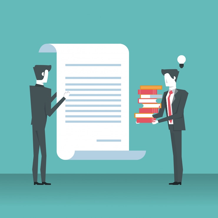 Vector business partners cartoon
