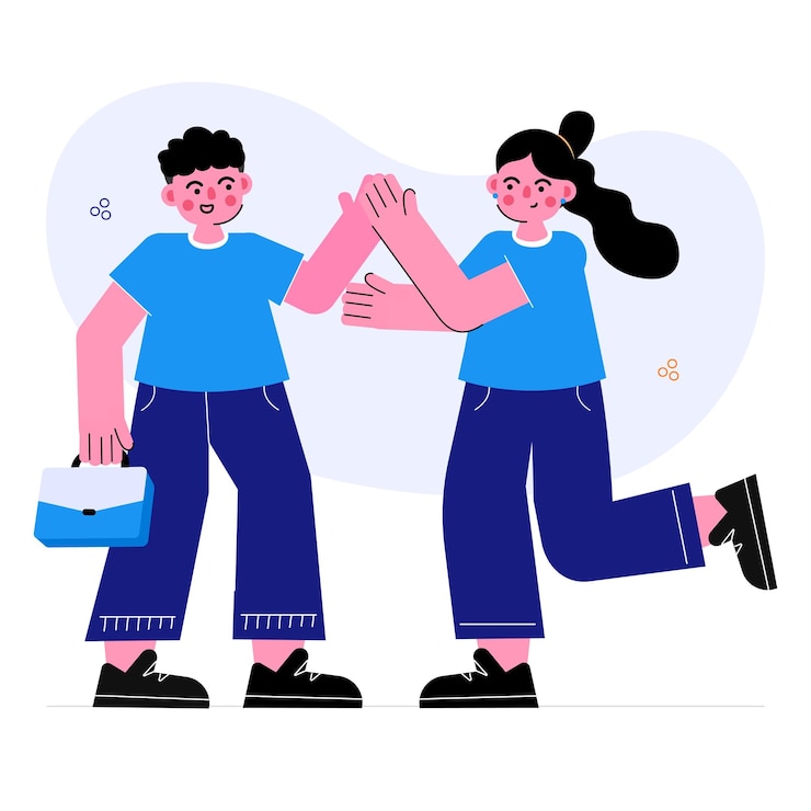 Business Partnership Illustration