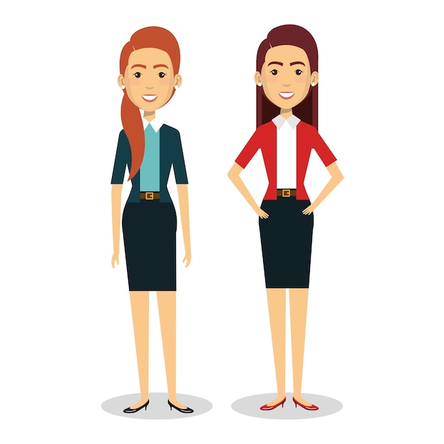 business people avatars characters 