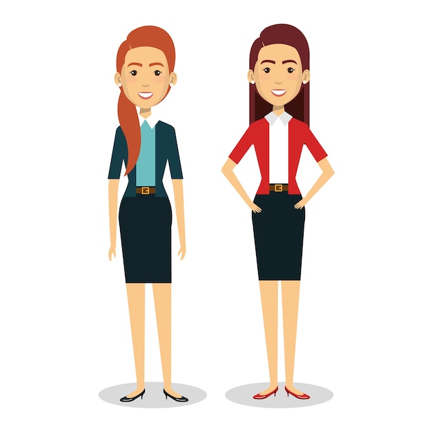 Business people avatars characters