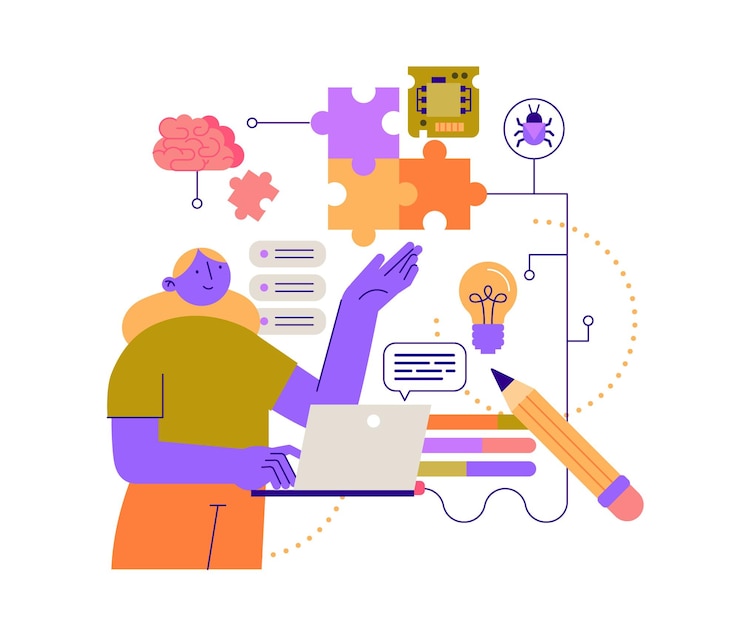 Vector business people concept illustration