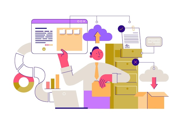 Business people concept illustration