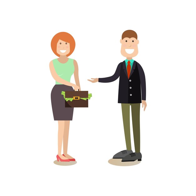 Vector business people concept vector illustration in flat style