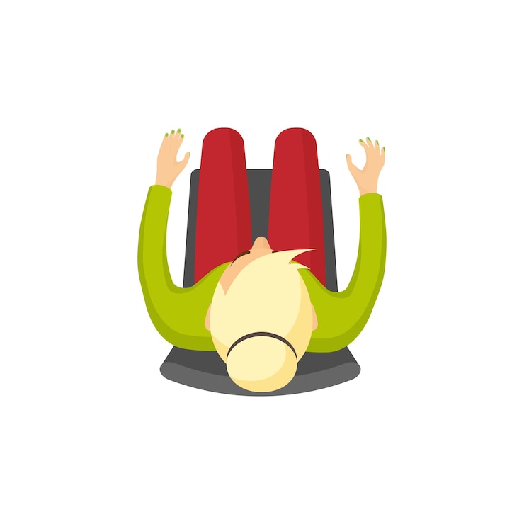 Vector business people flat icons avatar human face person workplace
