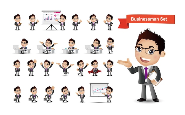 Business people group avatars characters