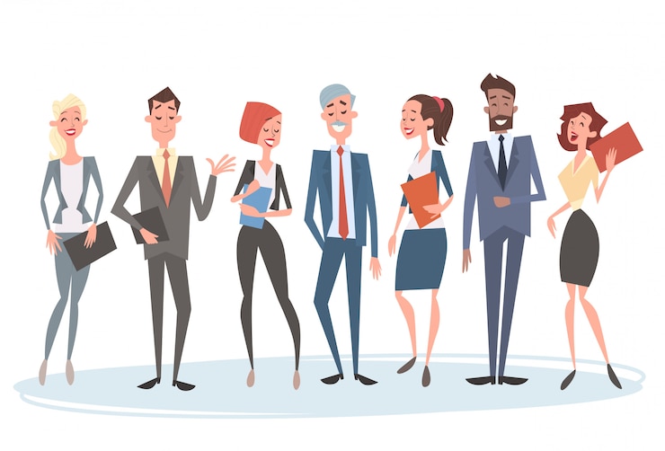 Vector business people group team personeelszaken collega&#39;s