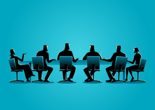 business people having a meeting