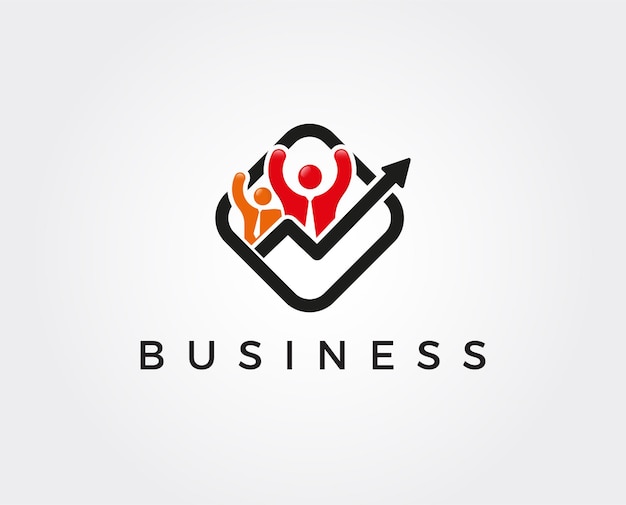 шаблон логотипа деловых людей
