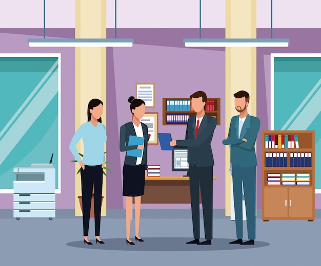business people in office