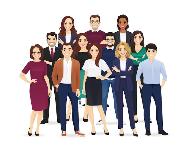 Vector business people set