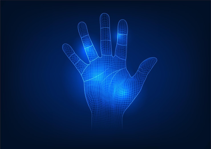 Vector business people shaking hands with business people on the phone concept of agreeing