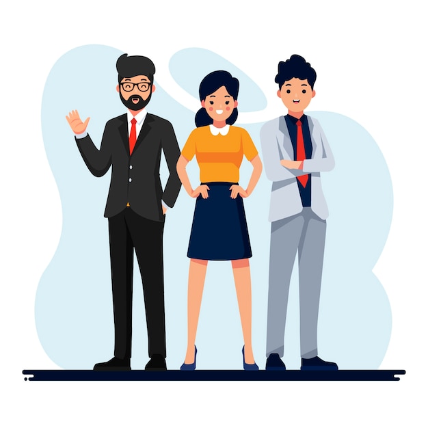 Business people working illustration