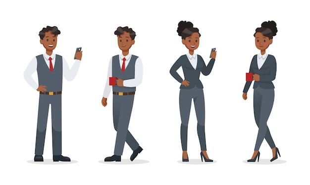 Business people working in office character design. no14