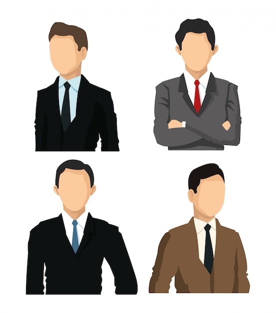 Vector business people