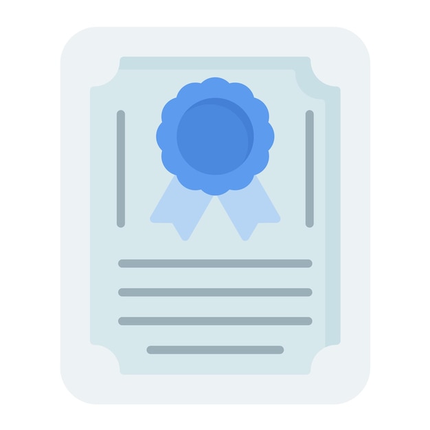 Business permit flat illustration