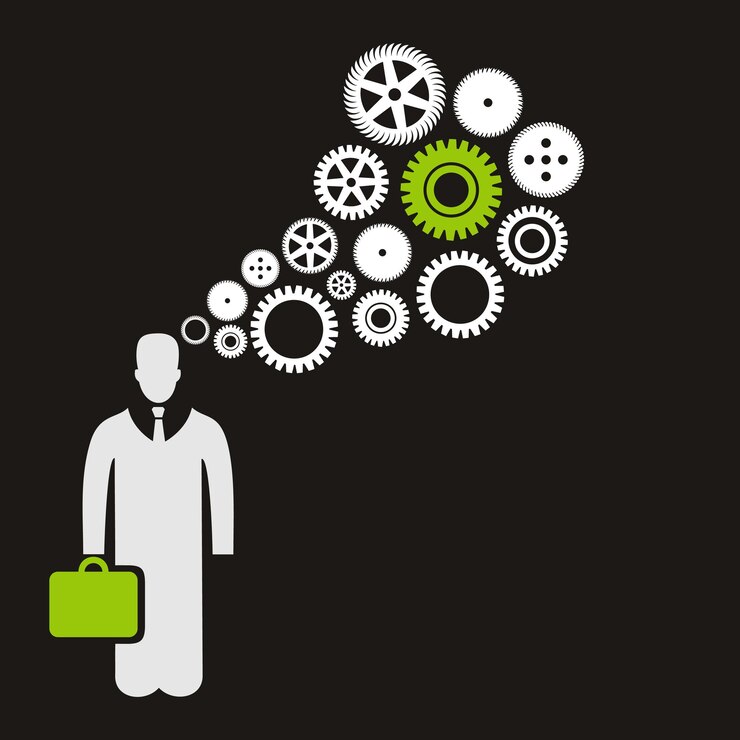 Vector business the person