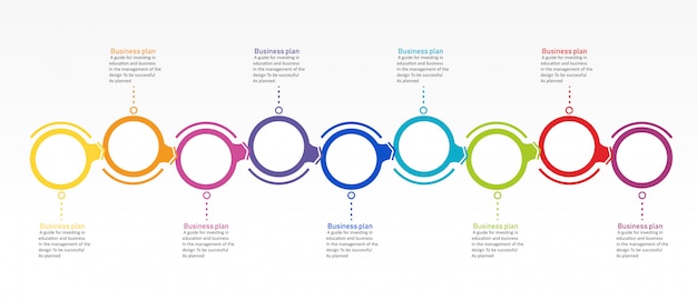 Vector business plan infographic