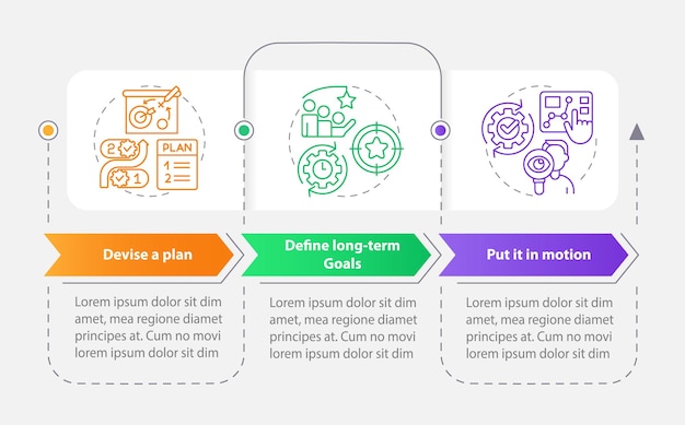 Business planning rectangle infographic template