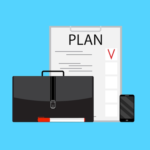 Business planning vector concept