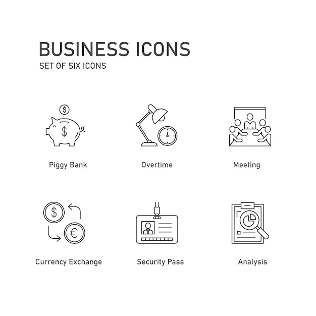 Business Planning Vector Icon Pack