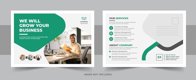 business post card design template