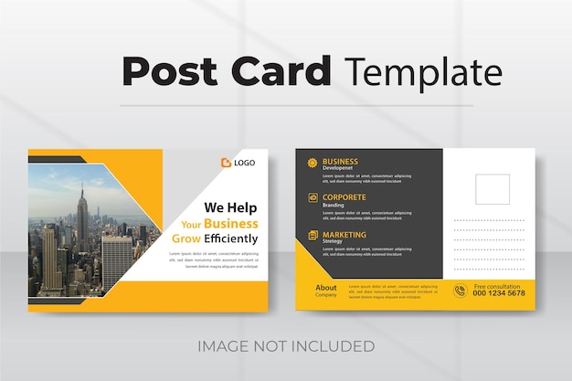 Business post card design Template